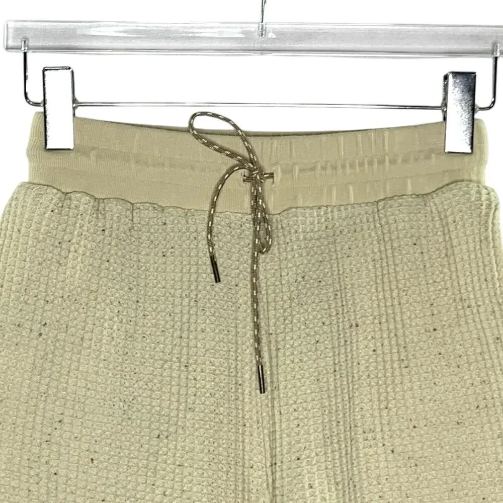 Urban Outfitters XS Out From Under Dani Waffle Relaxed Shorts Cream Lounge